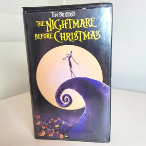 The Nightmare Before Christmas VHS Movie Tape Clamshell Tim Burton 1994